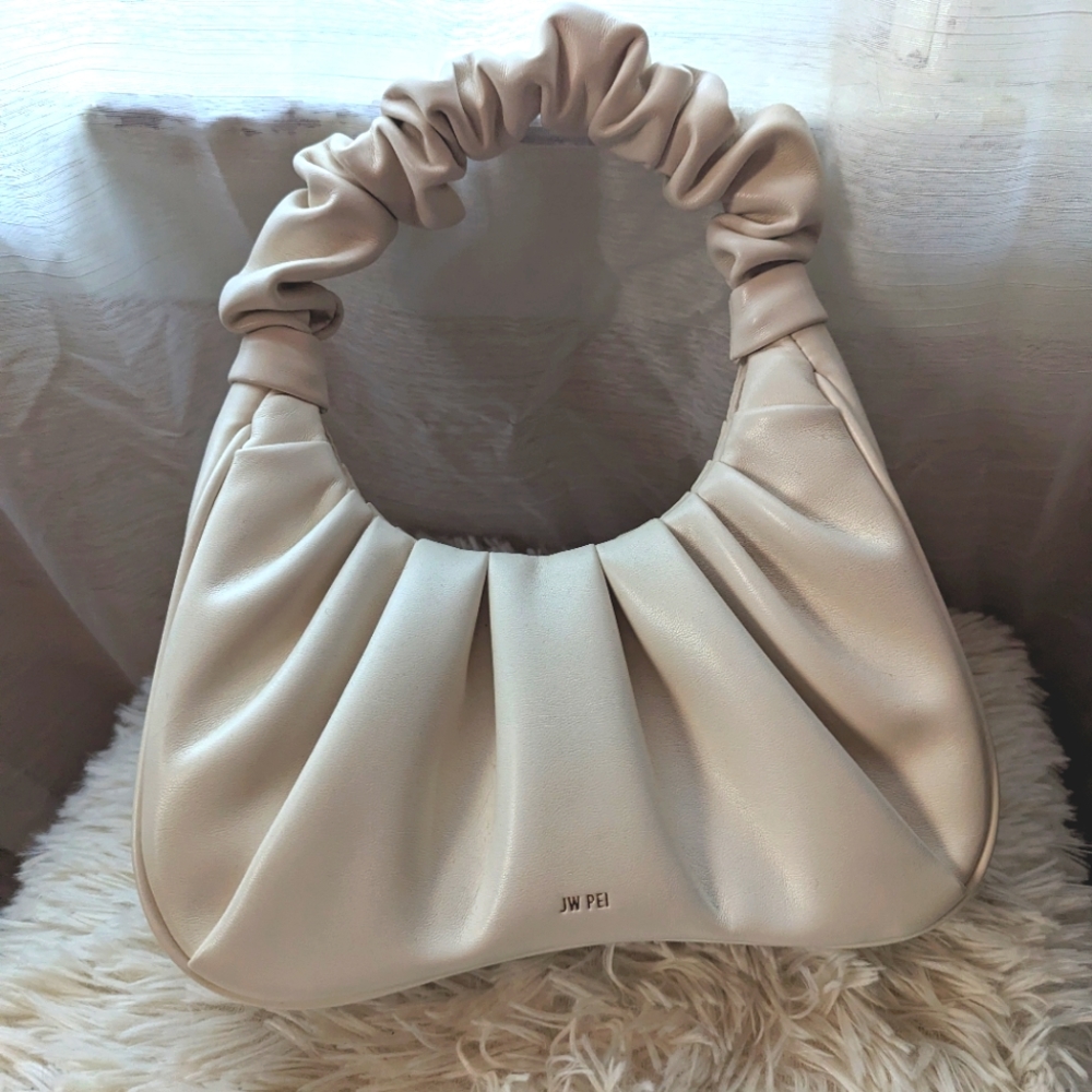 JW PEI Ivory Gabbi Ruched Bag